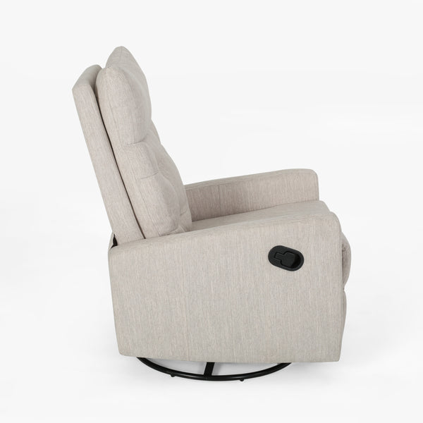 Gdf Studio Ishtar Contemporary Glider Swivel Push Back Nursery Recliner