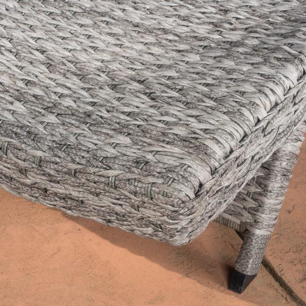 Gdf Studio Isle Of Palms Outdoor Grey Wicker Adjustable Back Chaise Lounges