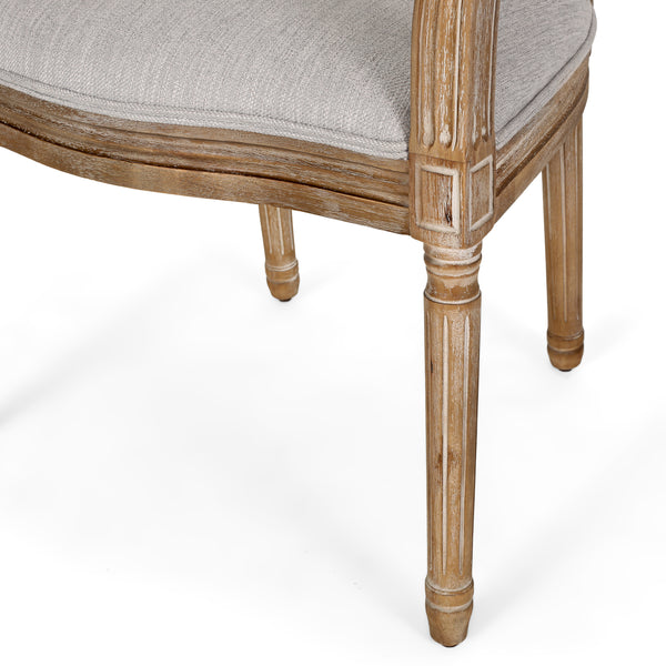Gdf Studio Ismay French Country Wood And Cane 7-Piece Expandable Dining Set