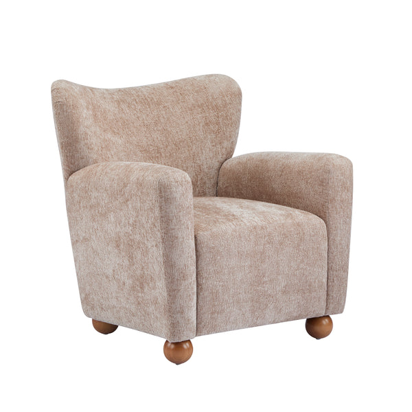 Gdf Studio Isorylis Premium Fabric Cozy Wingback Solid Armchair