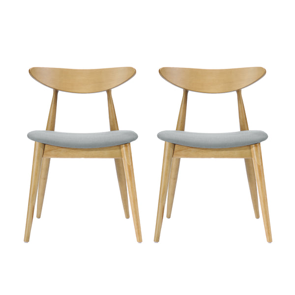 gdf studio Issaic Mid-Century Modern Design Wood Dining Chairs (Set of 2)