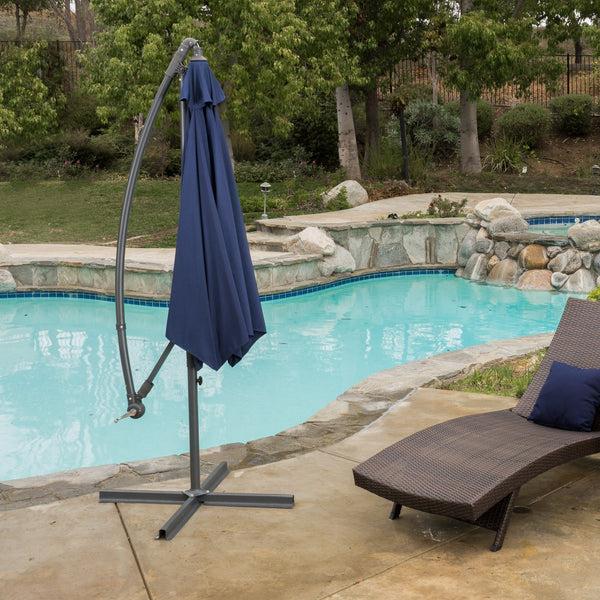 Gdf Studio Jacksonville Navy Blue Banana Canopy Sunshade