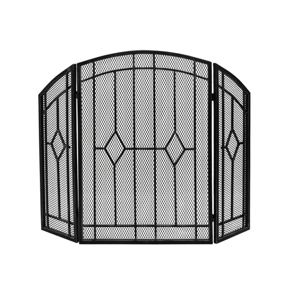 gdf studio Jacoby Contemporary Three Panel Iron Firescreen