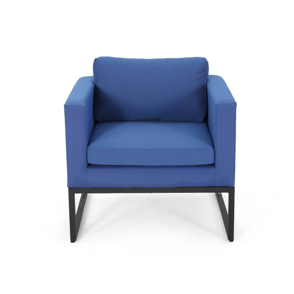 Gdf Studio Jacqueline Modern Outdoor Upholstered Club Chair (Set Of 2)