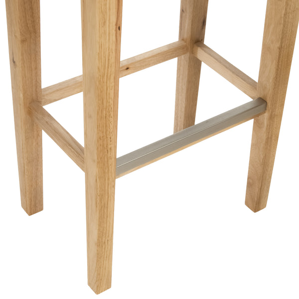 Gdf Studio Jaeden Beige Backless 30-Inch Bar Stools (Set Of 2)