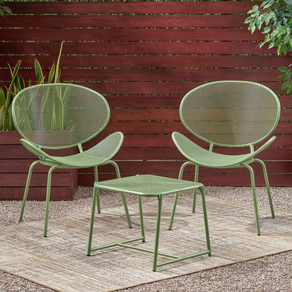 gdf studio Jailynn Outdoor Modern 2 Seater Chat Set