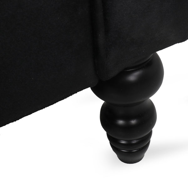 Gdf Studio Jameer Modern Glam Tufted Velvet 3 Seater Sofa