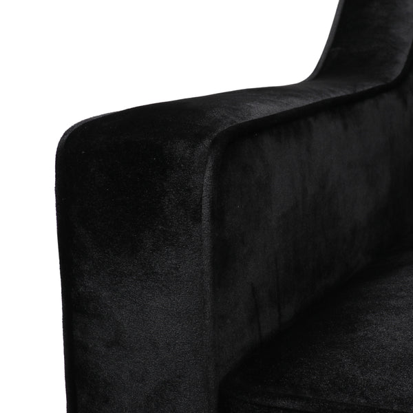 Gdf Studio Jameer Modern Glam Tufted Velvet 3 Seater Sofa