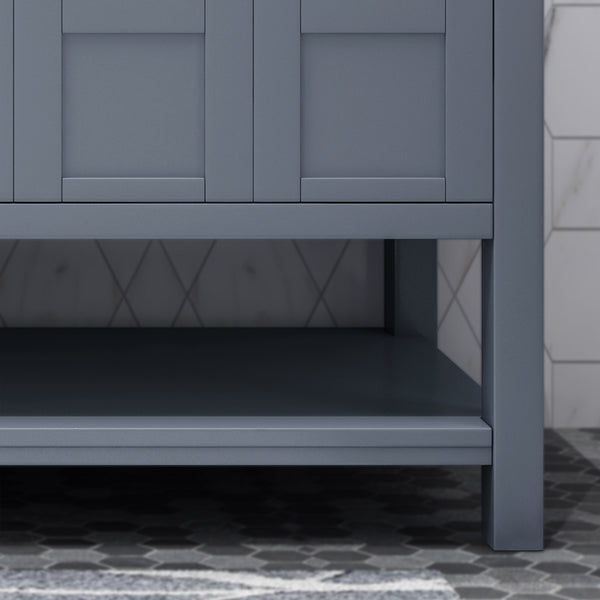 Gdf Studio Jamison Contemporary 72" Wood Bathroom Vanity (Counter Top Not Included)