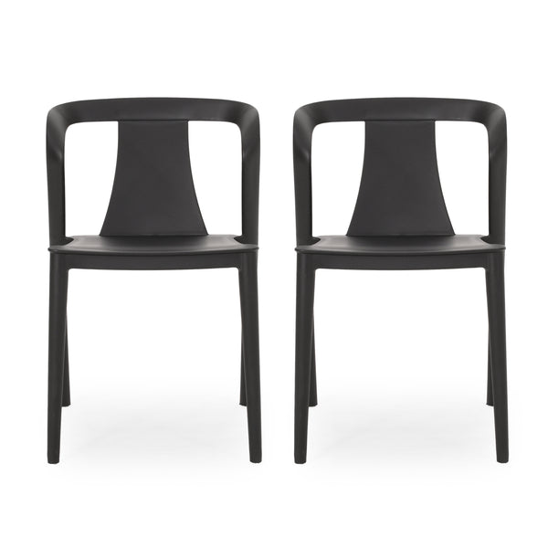 gdf studio Janely Outdoor Stacking Dining Chair (Set of 2)