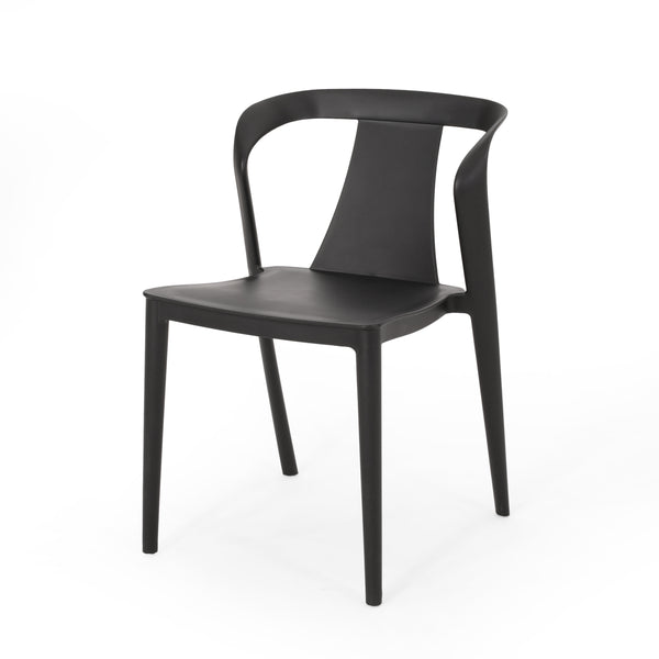 Gdf Studio Janely Outdoor Stacking Dining Chair (Set Of 4)