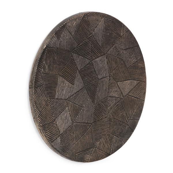 gdf studio Jardin Handmade Aluminum Plate Wall Decor Brass Antique
