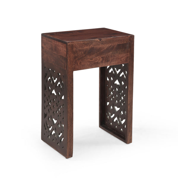 gdf studio Jasia Traditional Mango Wood Bedside Table