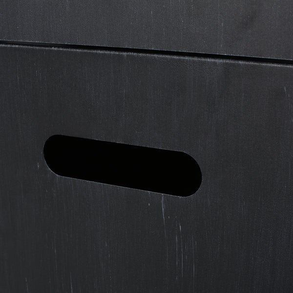 Gdf Studio Jasmine Outdoor 30 000 BTU Square Fire Column Brushed Black