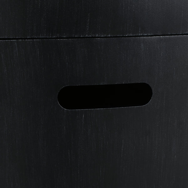 Gdf Studio Jasmine Outdoor 40 000 BTU Circular Fire Pit Brushed Black