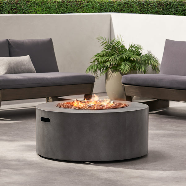 Gdf Studio Jasmine Outdoor 40 000 BTU Circular Fire Pit (No Tank Holder)