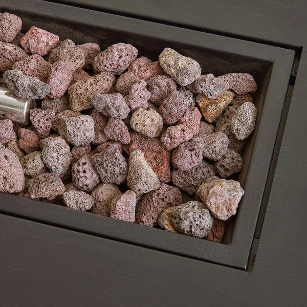 Gdf Studio Jasmine Outdoor 50 000 BTU Rectangular Fire Pit (No Tank Holder)