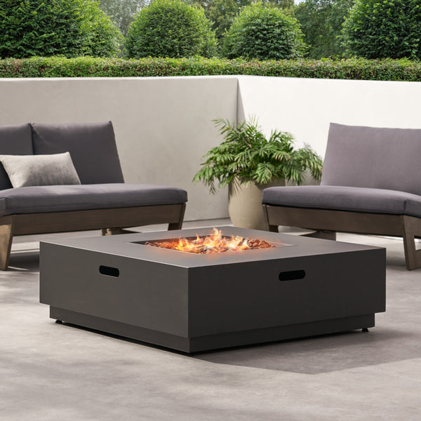 Gdf Studio Jasmine Outdoor 50 000 BTU Square Fire Pit (No Tank Holder)