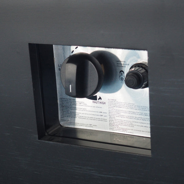 Gdf Studio Jasmine Outdoor Dark Gray Finish Iron 33 Inch Square Fire Pit - 50 000 BTU