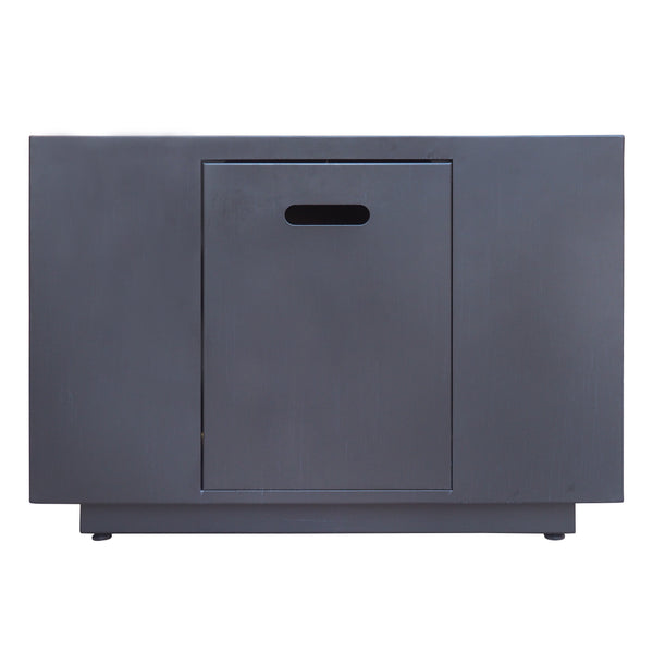 Gdf Studio Jasmine Outdoor Dark Gray Finish Iron 33 Inch Square Fire Pit - 50 000 BTU