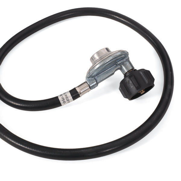 Gdf Studio Jasmine Outdoor Iron 50K BTU Rectangular Fire Pit Table Brushed Black