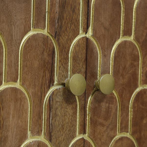 Gdf Studio Javayah Contemporary Wooden 2 Door Cabinet