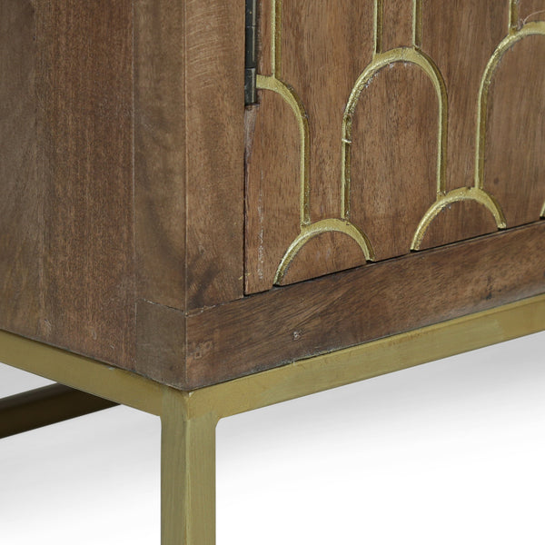 Gdf Studio Javayah Contemporary Wooden 2 Door Cabinet