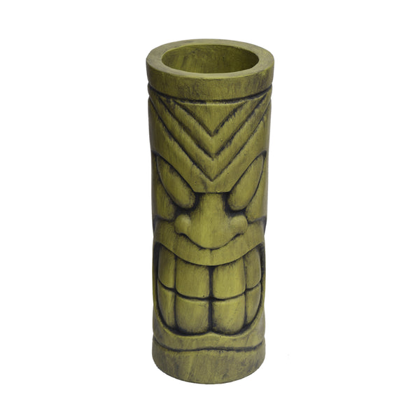 gdf studio Jayleen Outdoor Tiki Urn Antique Green Finish