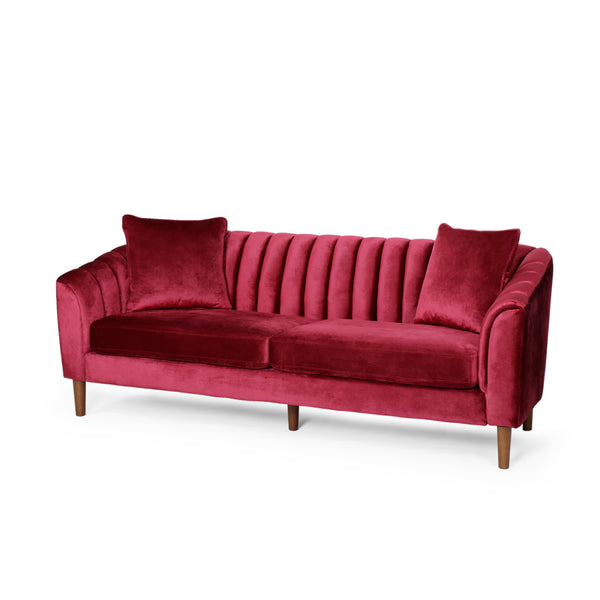 Gdf Studio Jeannie Contemporary Velvet 3 Seater Sofa