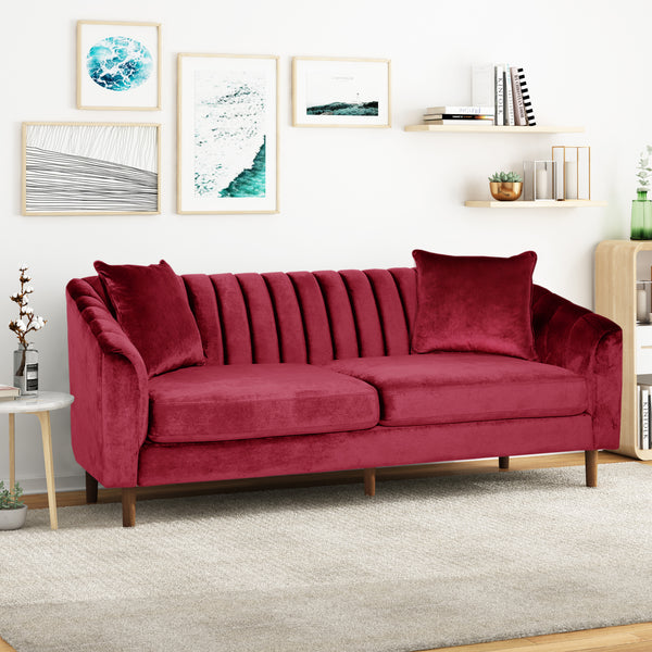 gdf studio Jeannie Contemporary Velvet 3 Seater Sofa