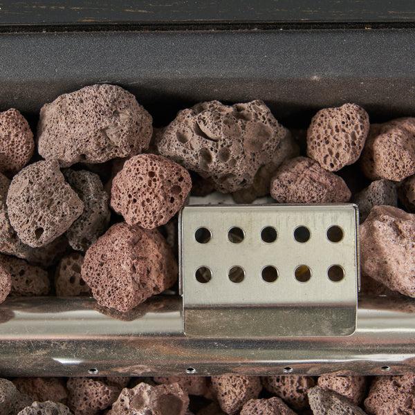 Gdf Studio Jefferson Outdoor Rectangular Fire Pit With Tank Holder