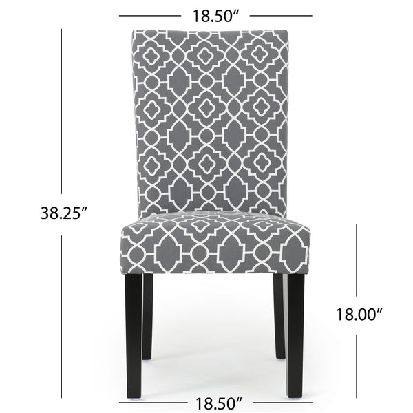 Gdf Studio Jericho Quality Crafted Fabric Dining Chair (Set Of 2)