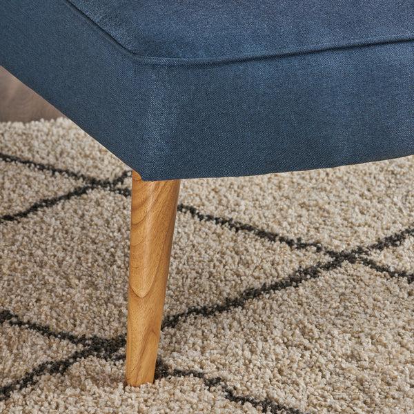 Gdf Studio Jolie Mid Century Modern Fabric Chaise Lounge