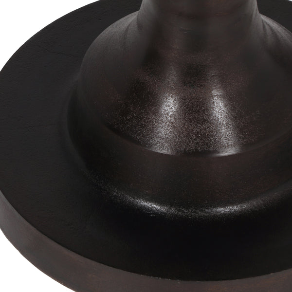 Gdf Studio Joni Modern Handmade Aluminum Circular Dining Table Raw Bronze