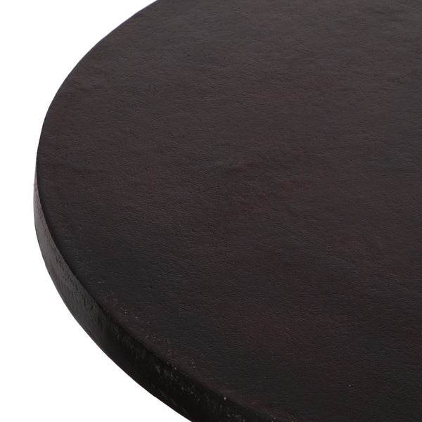 Gdf Studio Joni Modern Handmade Aluminum Circular Dining Table Raw Bronze