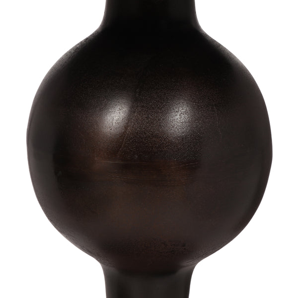 Gdf Studio Joni Modern Handmade Aluminum Circular Dining Table Raw Bronze