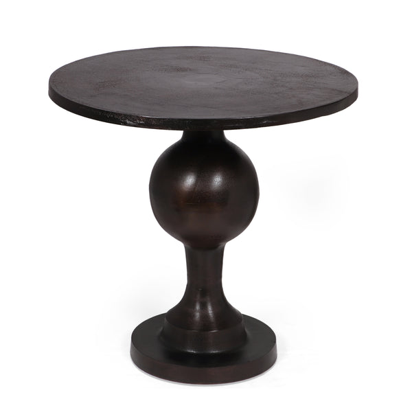 gdf studio Joni Modern Handmade Aluminum Circular Dining Table Raw Bronze