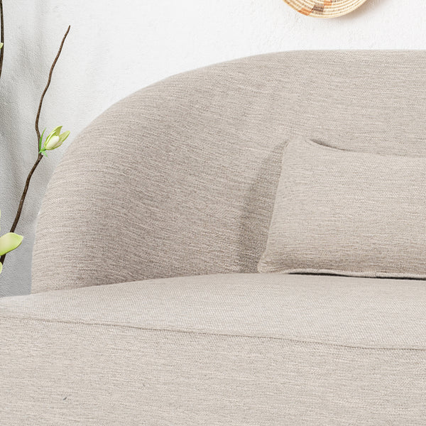 Gdf Studio Jordan Modern Fabric Settee With Hairpin Legs