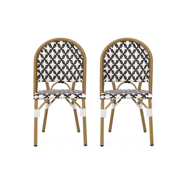 Gdf Studio Jordy Outdoor French Bistro Chair (Set Of 2)