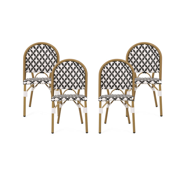 Gdf Studio Jordy Outdoor French Bistro Chair (Set Of 4)