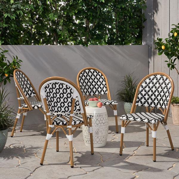gdf studio Jordy Outdoor French Bistro Chair (Set of 4)