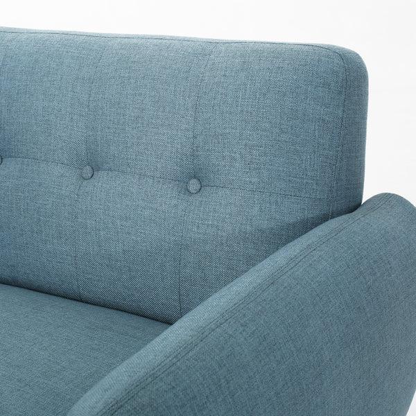 Gdf Studio Joseline Mid Century Modern Petite Fabric Love Seat