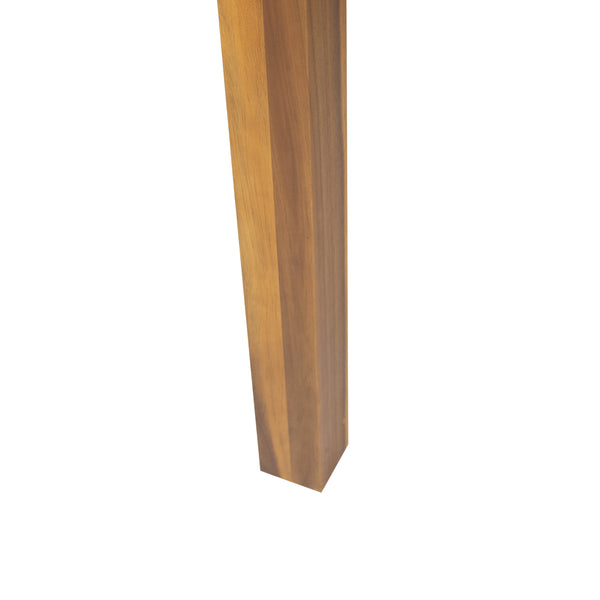 Gdf Studio Joviah Outdoor Rustic Acacia Wood Dining Table