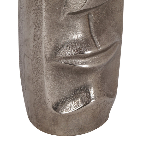 Gdf Studio Judland Modern Handmade Aluminum Bottle Vase Raw Nickel