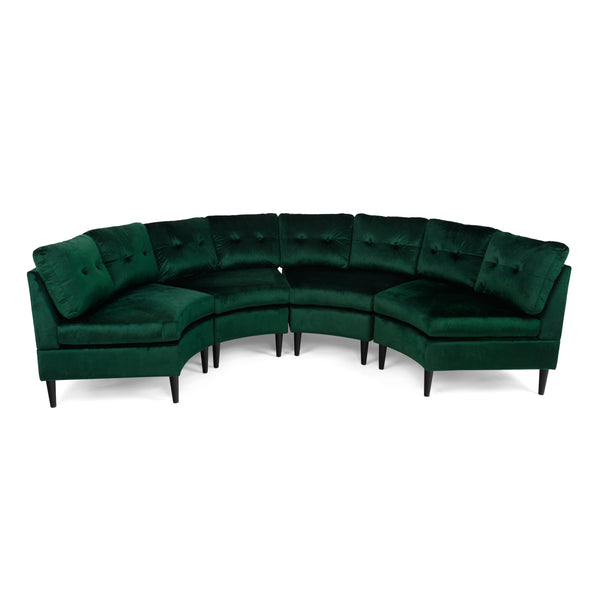 gdf studio Julian Nora Glam Velvet Modular 4 Seater Sectional