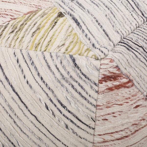 Gdf Studio Julliana Traditional Hand Woven Boho Fabric Cube Pouf