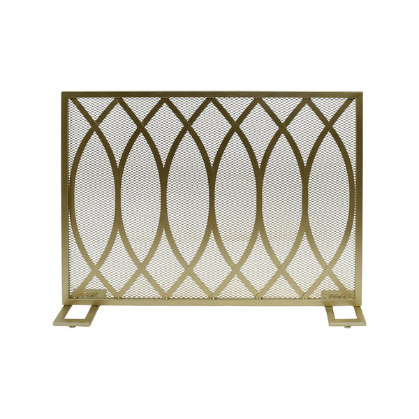 gdf studio Junior Modern Single PanelIron Firescreen