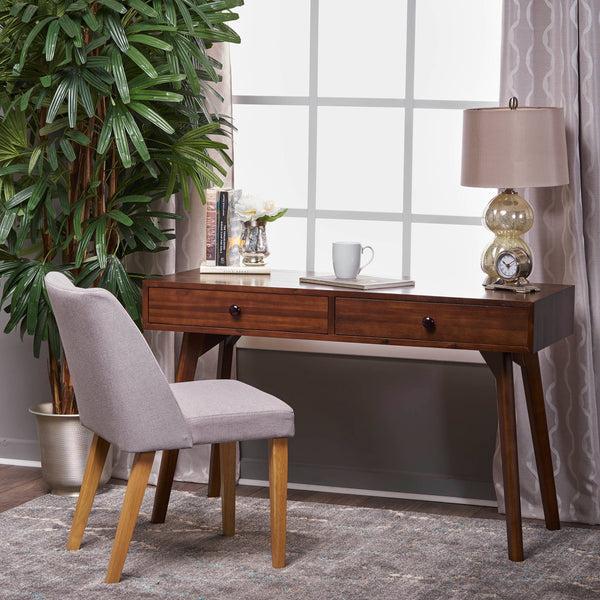 Gdf Studio Jushwo Walnut Finished Acacia Wood Console Table