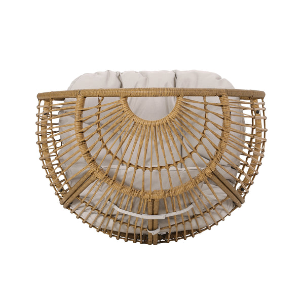 Gdf Studio Kabella Outdoor Wicker Freestanding Teardrop / Egg Chair
