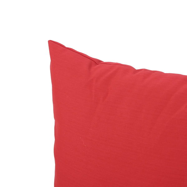 Gdf Studio Kaffe Indoor Red Water Resistant Square Throw Pillow